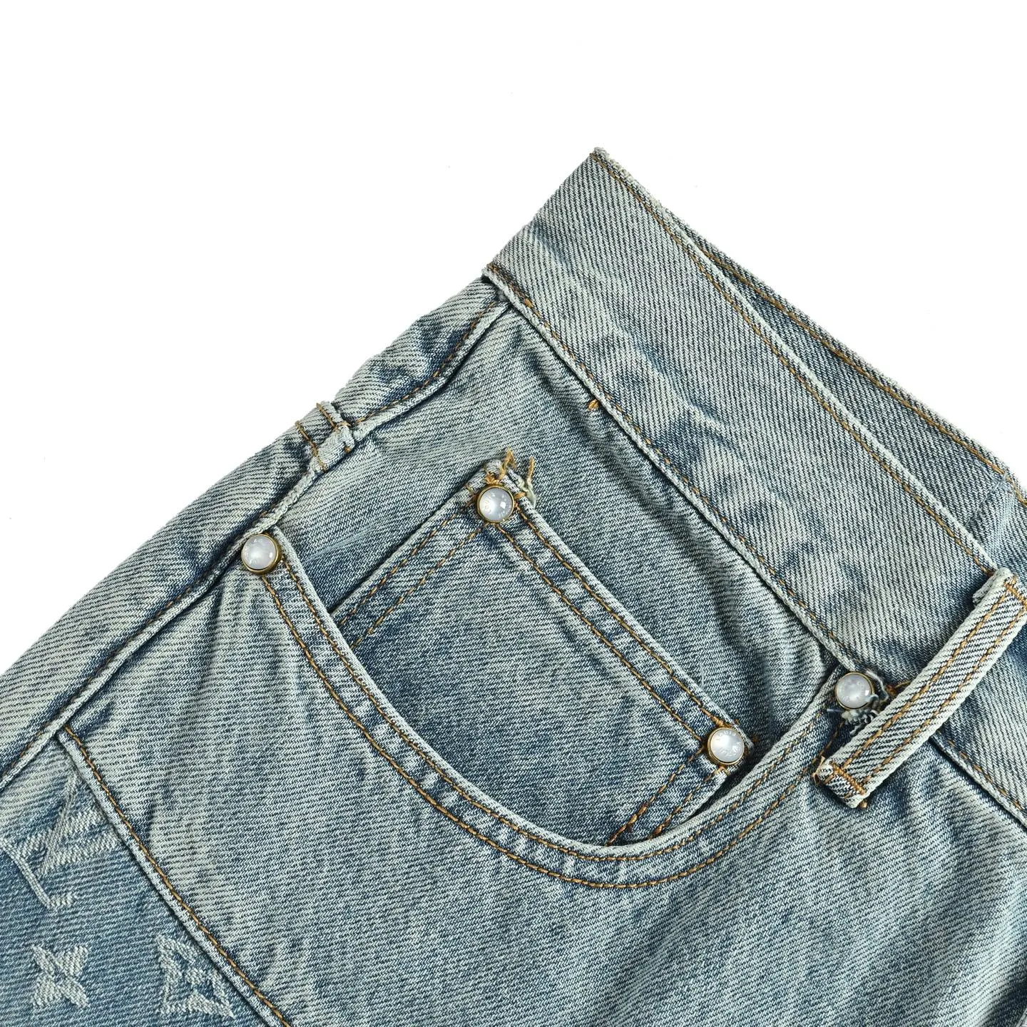 Louis Vuitton/Louis Vuitton presbyopic patchwork jeans